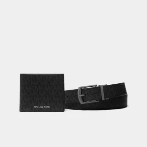 Monogram Black Wallet Belt Set