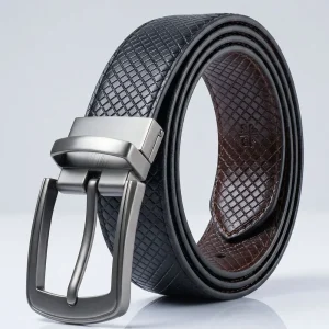 Textured Reversible Black Brown Belt