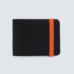 Black Bifold Wallet Elastic Band