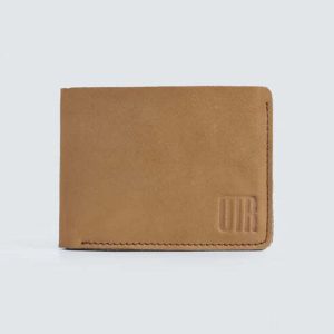 Classic Tan Leather Bifold Wallet