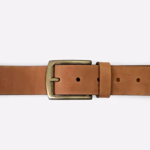 Classic Tan Genuine Leather Belt