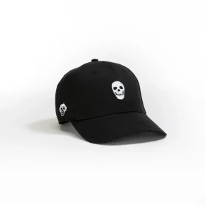 Black Skull Embroidered Baseball Cap